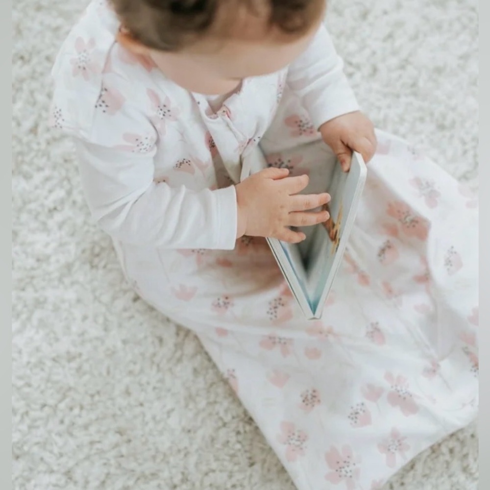 HALO SleepSack Wearable Blanket, 100% Cotton, Blush Wildflower 18 to 24 months